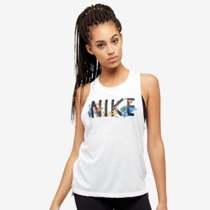 NIKE 🌺 Tropical Floral Racerback Tank Top